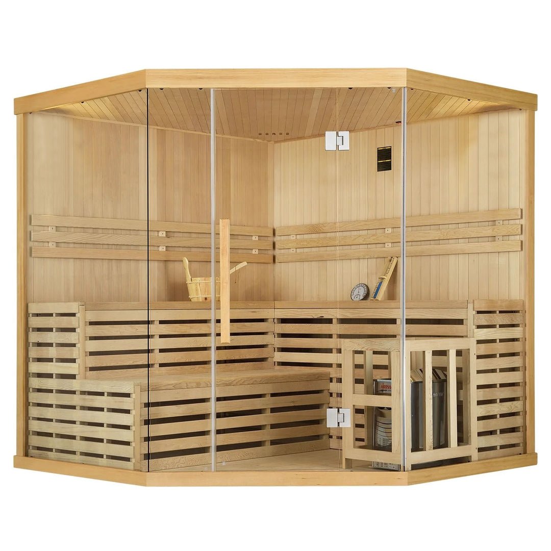 10_64ff1da4-4966-45e0-8354-477c548daf59 SAUNAONES® 5-6 People Traditional Steam Sauna Room Luxury 1 - Image 1