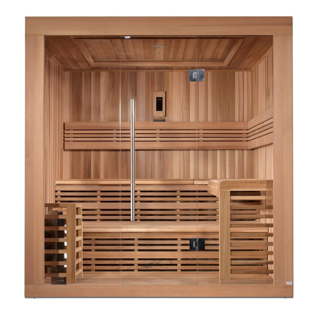 10_9fda98cf-8754-4e9c-b144-deabddbb00a9 SAUNAONES® 6 PERSON TRADITIONAL STEAM SAUNA MODERN RELAX 3 - Image 1