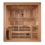 SAUNAONES® 6 PERSON TRADITIONAL STEAM SAUNA MODERN RELAX 3 - Image 2