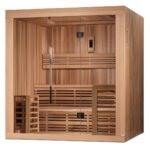SAUNAONES® 6 PERSON TRADITIONAL STEAM SAUNA MODERN RELAX 3 - Image 4