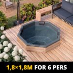 For 6 persons Hot Tub Liner from Fiberglass “Octa” 1,8×1,8m - Image 2