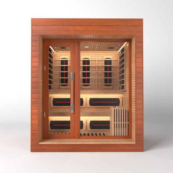 SAUNAONES® LENGTH 180CM DUAL-SYSTEM LUNA INDOOR LUXURY CABIN SAUNA