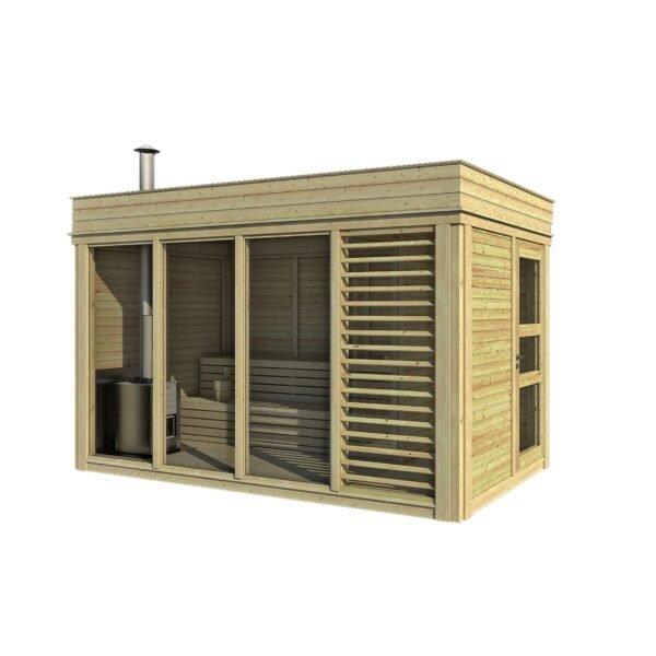 Sauna cube 2 x 4 with changing room