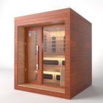 SAUNAONES® LENGTH 180CM DUAL-SYSTEM LUNA OUTDOOR LUXURY CABIN SAUNA - Image 4
