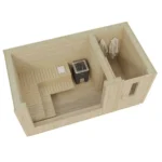 “Aada L” sauna, assembled and insulated, 4.4 x 2.2m - Image 4