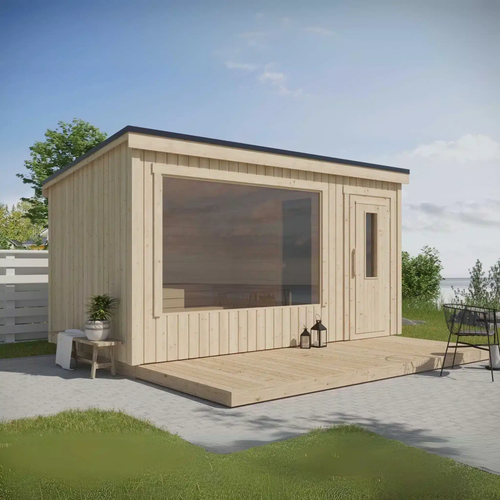 Aada-L-sauna-assembled-and-insulated-4.4-x-2.2m-factory-sale “Aada L” sauna, assembled and insulated, 4.4 x 2.2m - Image 1