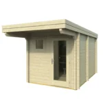“Ahti M Flat” sauna with 70 mm walls, 2.4 x 3.8m