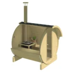 “Ehala 220” barrel sauna – 2.2m, from thermowood - Image 5