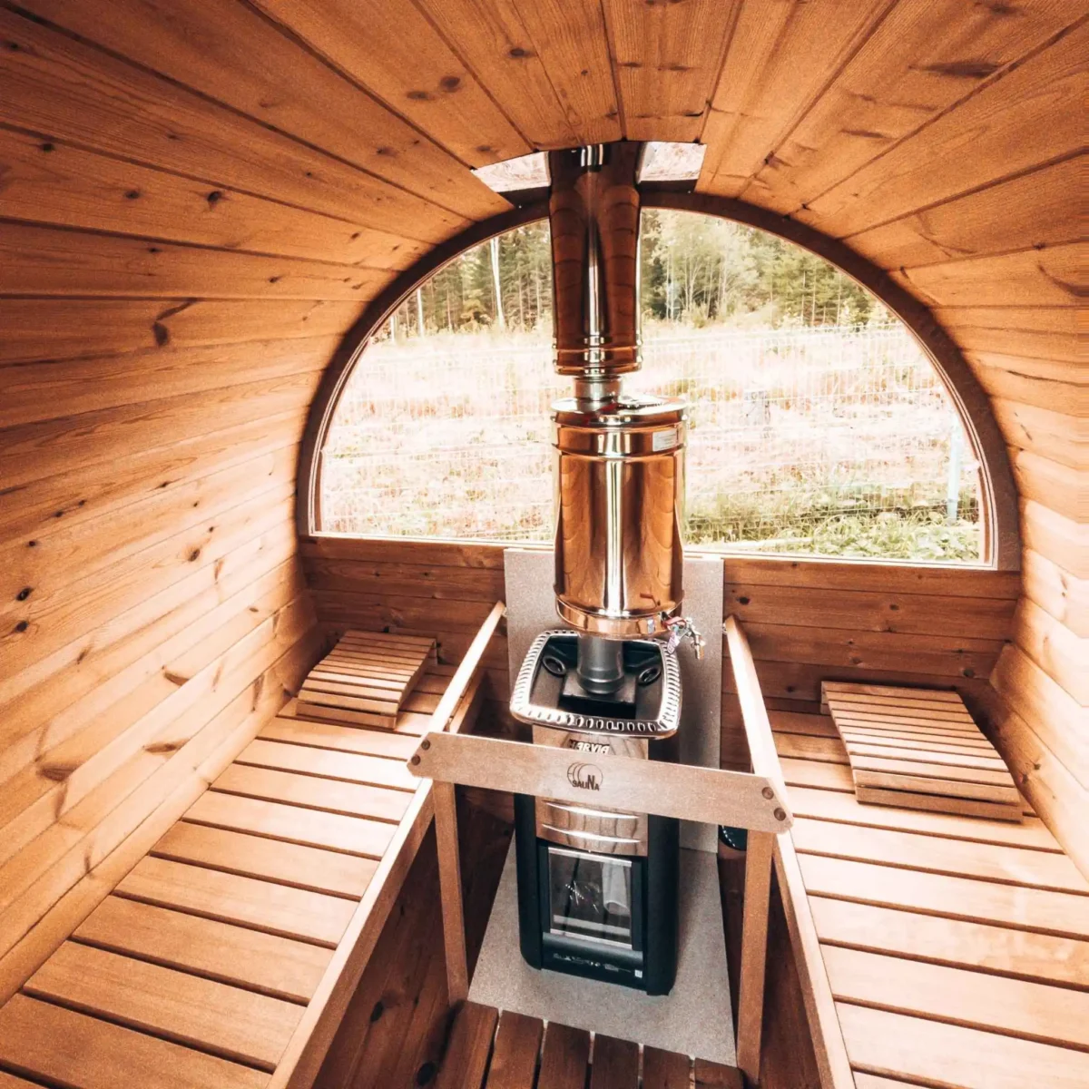 “Ehala 220” barrel sauna – 2.2m, from thermowood – Euro Sauna Hub