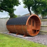 “Ehala 400” barrel sauna – 4m, with changing room and outdoor seating - Image 2