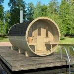“Ehala 400” barrel sauna – 4m, with changing room and outdoor seating - Image 3