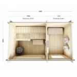 Lillevilla Sauna Palovesi – 6,6 m² / 44mm - Image 4