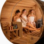 Barrel Outdoor Sauna w/ Porch - 6 Person - Image 3