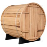 Extra-Wide Barrel Outdoor Sauna - 6 Person - Image 4
