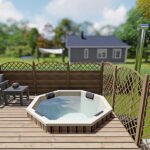 For 6 persons Hot Tub Liner from Fiberglass “Octa” 1,8×1,8m