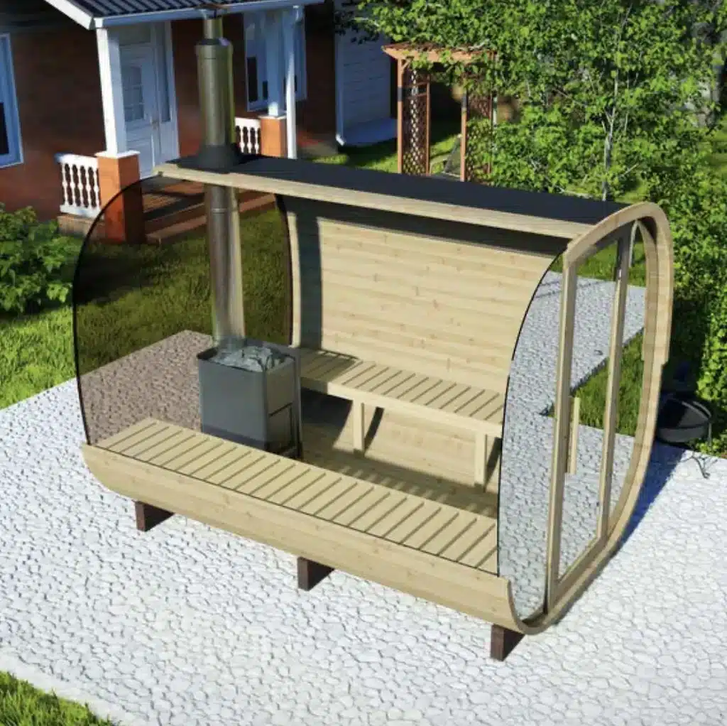 mirrored-sauna-cube-3m-6persons-factory.sale_ “3m” Mirrored Sauna Cube for 6 persons - Image 1