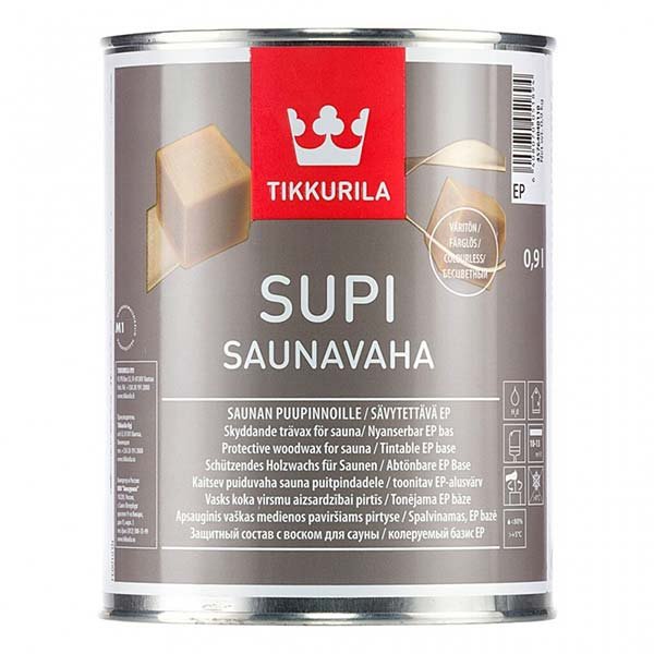 photo-1-colorless-protective-wood-wax-for-sauna-supi-saunavaha Colorless Protective wood wax for sauna Supi Saunavaha 2,7l - Image 1