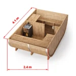 Oval Outdoor Sauna for 6 persons - Image 2