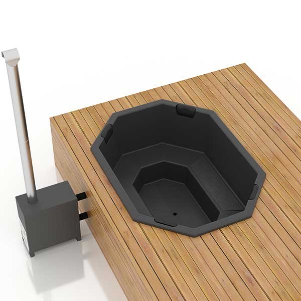 For 9 persons Hot Tub Liner from Fiberglass “Octa” 2,4×1,8m