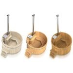 For 3-10 persons Wooden Hot Tub with an Inside Heater - Image 3