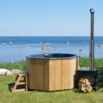 For 7 persons Wood-fired Hot Tub “Octa” from Fiberglass