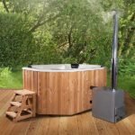 For 9 persons Wood-fired Hot Tub “Octa” from Fiberglass