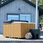 Special offer – Wood-fired Hot Tub “QUATTRO” with Hydromassage&Airmassage system, LED Lights (2.0 x 1.7m) - Image 4
