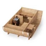 Oval Outdoor Sauna for 4 persons - Image 4