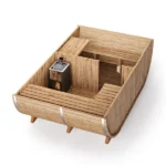 Oval Outdoor Sauna for 6 persons - Image 4