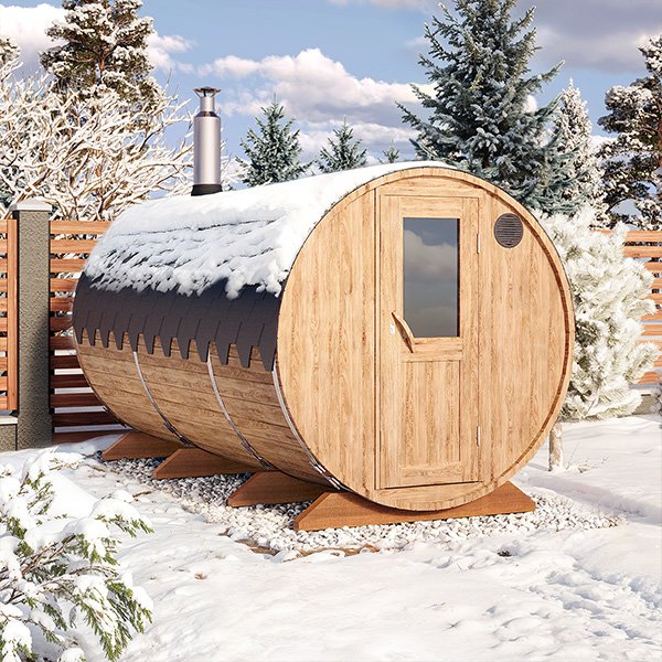 4m for 8 persons Outdoor Sauna with Dressing Room (S4P)