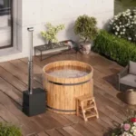 For 4-12 persons Wooden Hot Tub with an Outside Heater - Image 4