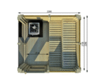 Sauna cube 2×2 m - Image 3