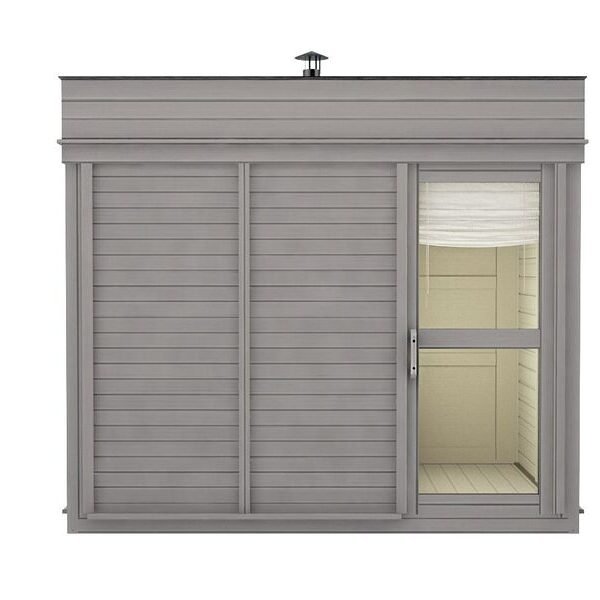 Sauna cube 3 x 3 m with changing room