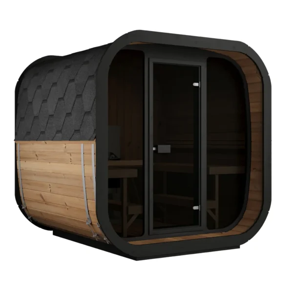 ICON 220 sauna with full glass front