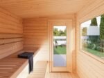 Sanna S (2.3x2.3m | 4.1m² | 44mm) Compact outdoor sauna - Image 2