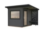 Sanna S (2.3x2.3m | 4.1m² | 44mm) Compact outdoor sauna - Image 16