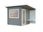 Sanna S (2.3x2.3m | 4.1m² | 44mm) Compact outdoor sauna - Image 17