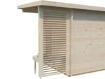 Sanna S (2.3x2.3m | 4.1m² | 44mm) Compact outdoor sauna - Image 13