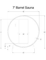 Essex 4 Person Barrel Sauna - Image 8