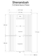 Shenandoah 4 Person Barrel Sauna - Image 8